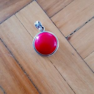 Sterling silver 925 coral pendant